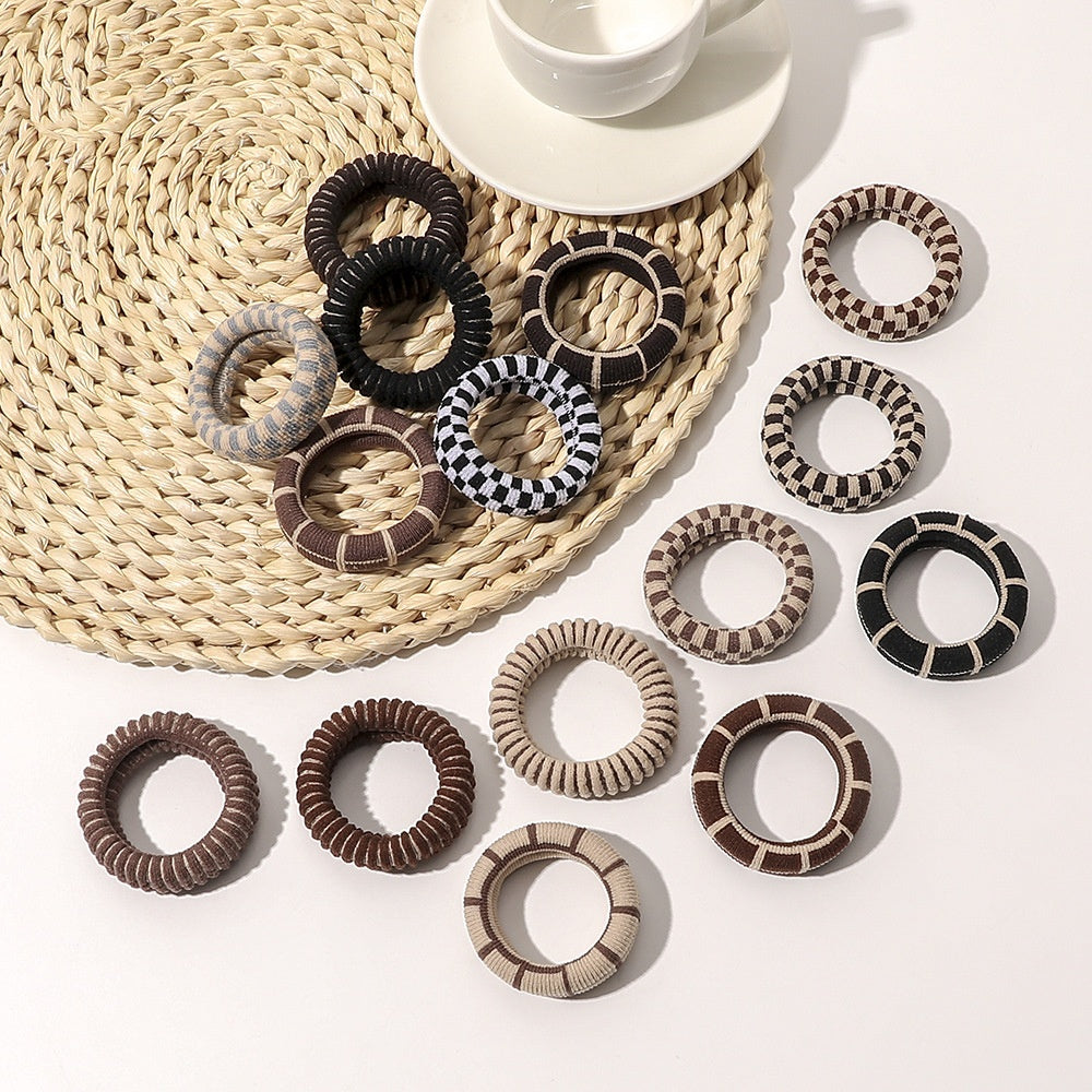 Hair Ring Towel Coarse Rubber Strap Hair Accessory for Women