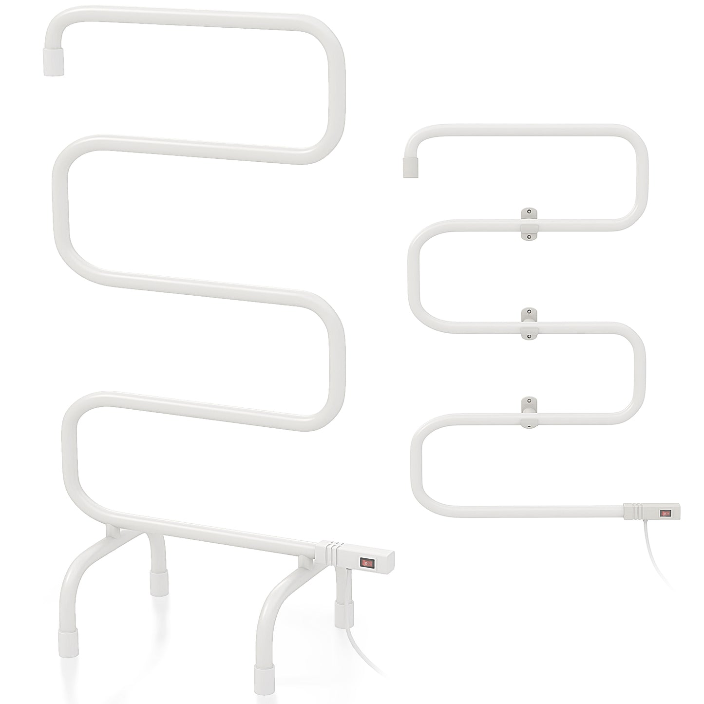 100W Electric Towel Warmer Drying Rack - Space-Saving Design