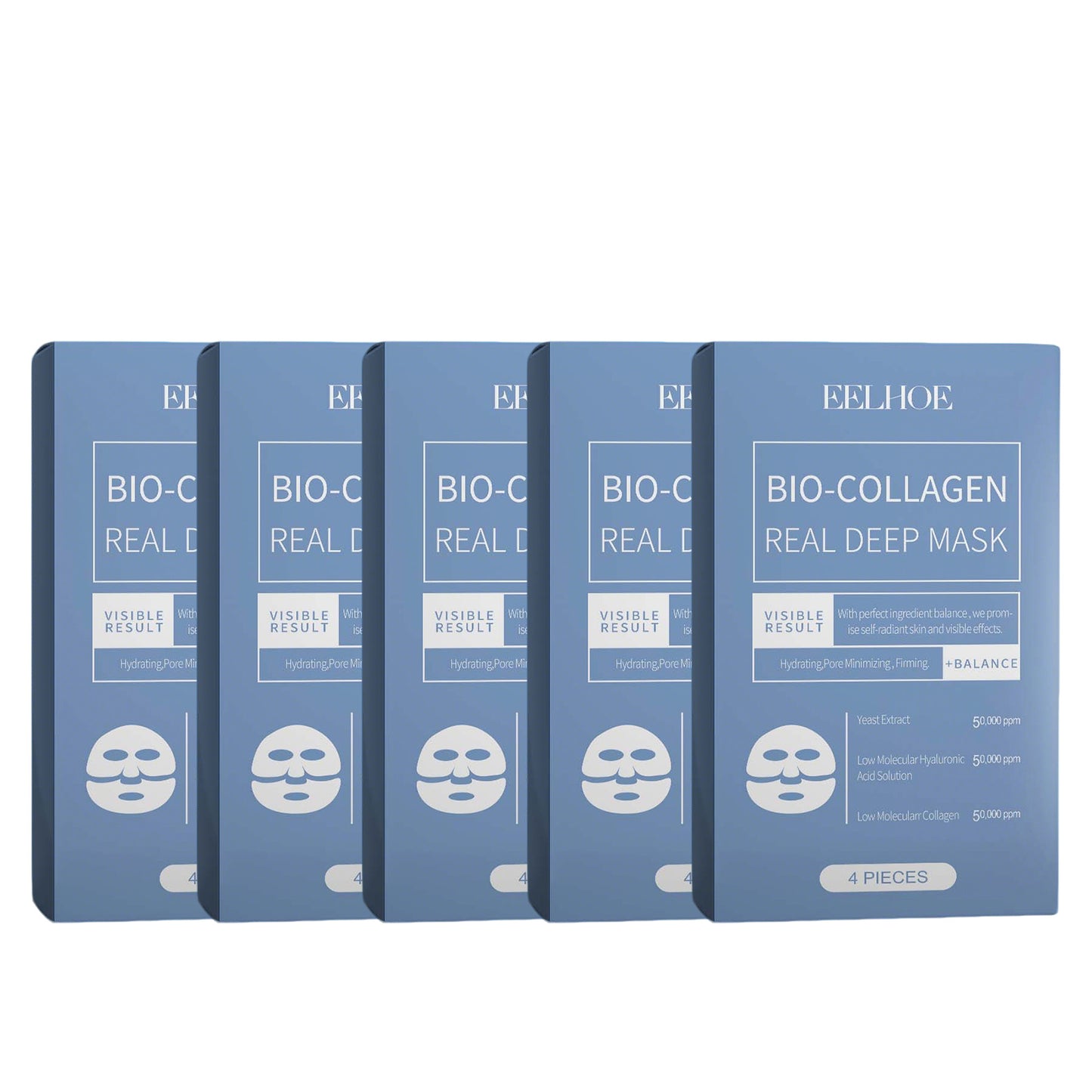 Bio-Collagen Deep Hydration Sheet Mask - Pore Minimizing & Firming - 20 Pack