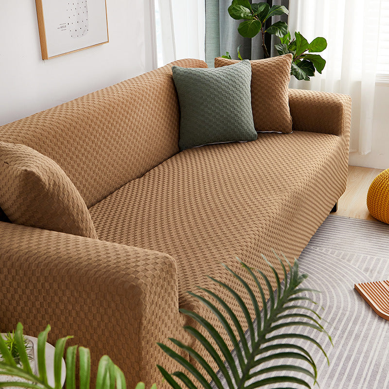 Universal Sofa Cover All-Season Thick Solid Color Couch Protector