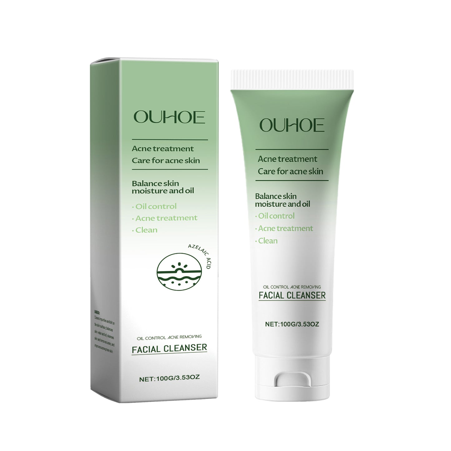 Hydrating Facial Cleanser with Salicylic Acid - Deep Pore Oil Control Wash
