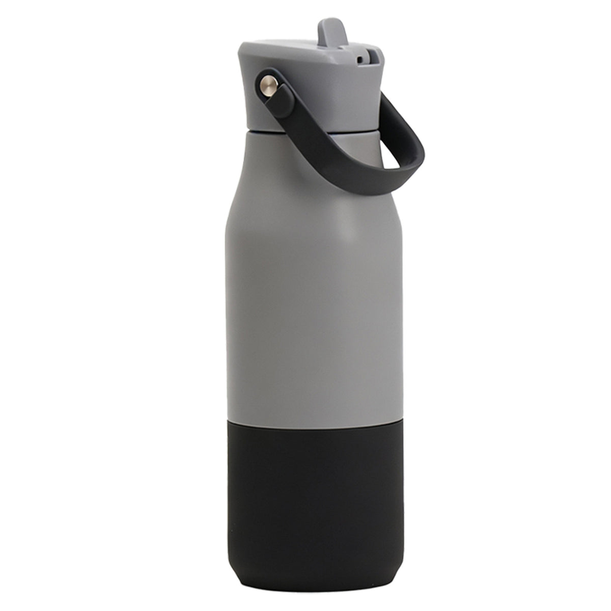 Insulated Stainless Steel Bottle with Detachable Handle - 650ml, Multiple Colors