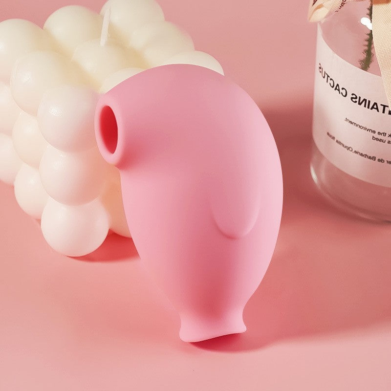 Penguin-Shaped Silicone Adult Stimulator with Vibration & Suction