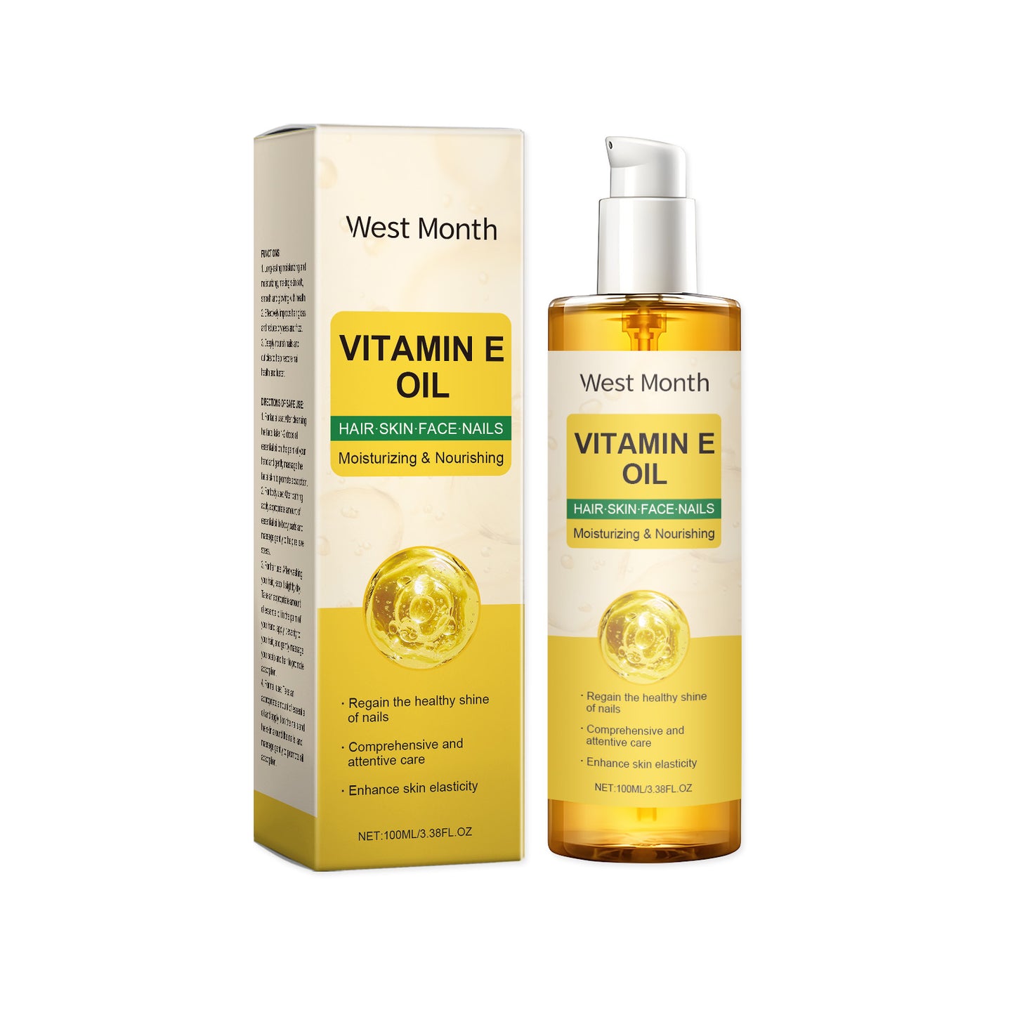 Vitamin E Nourishing Body Oil - Deep Hydration for Skin, Hair & Nails 100ml
