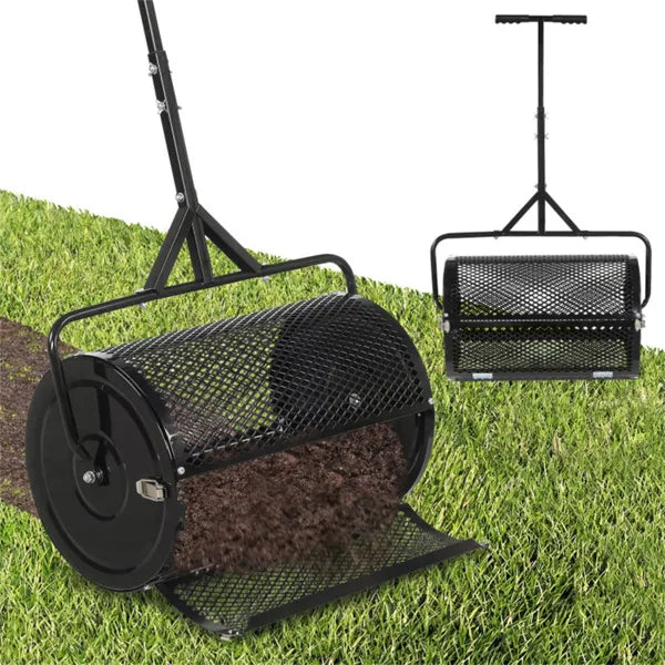 24" Lawn Topdressing Spreader - 2.7 cu. ft Capacity, Mesh