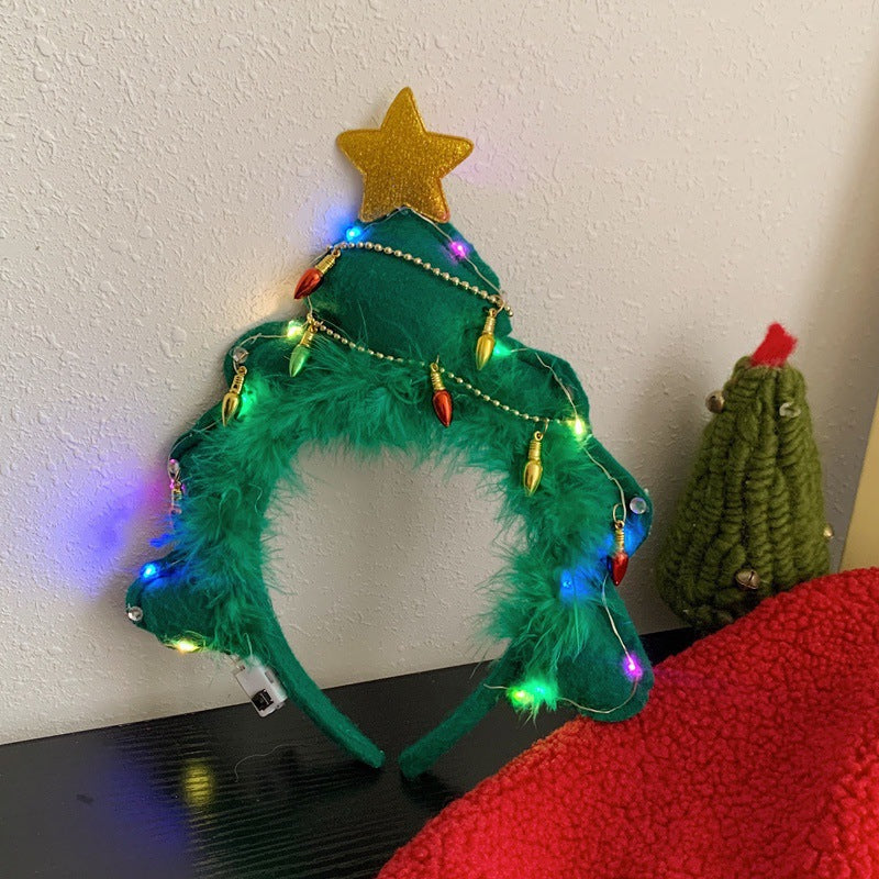 Christmas Light Headband for Women – Snowflake & Holiday Styles