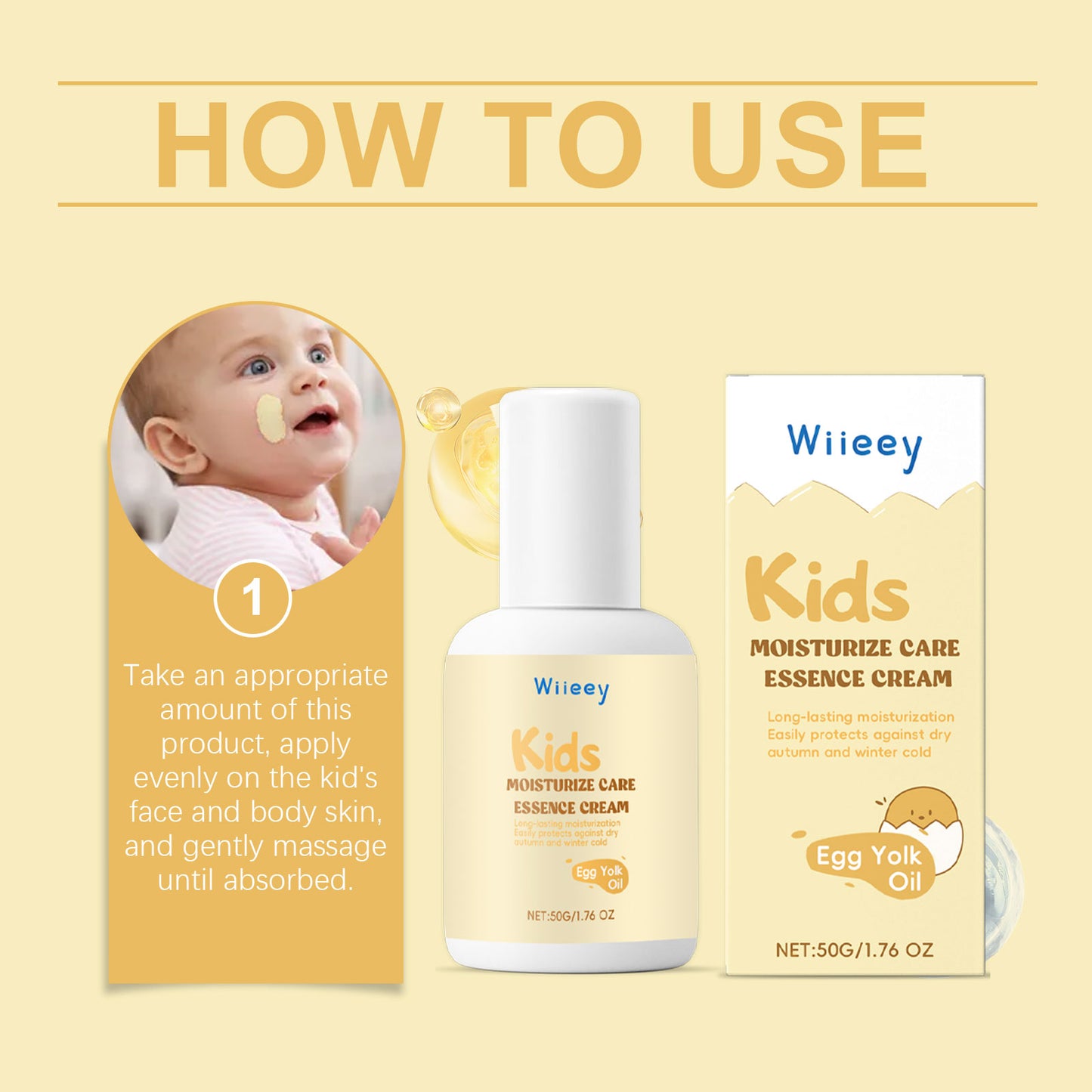 Gentle Children's Moisturizing Cream - Wheat Germ Oil Face & Body Lotion