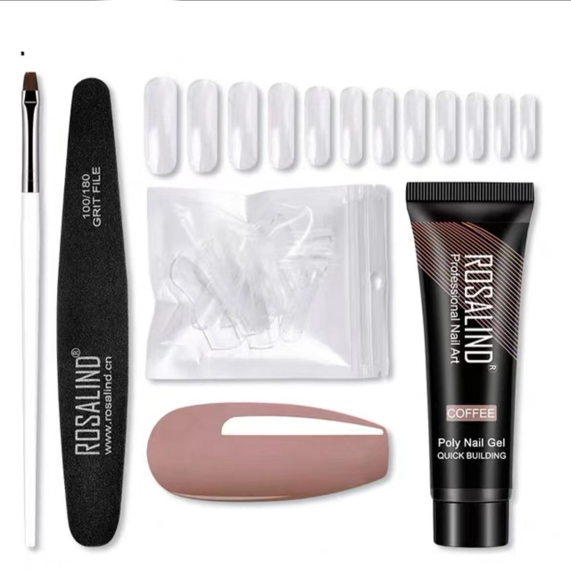 Poly Nail Gel Extension Kit for Manicure