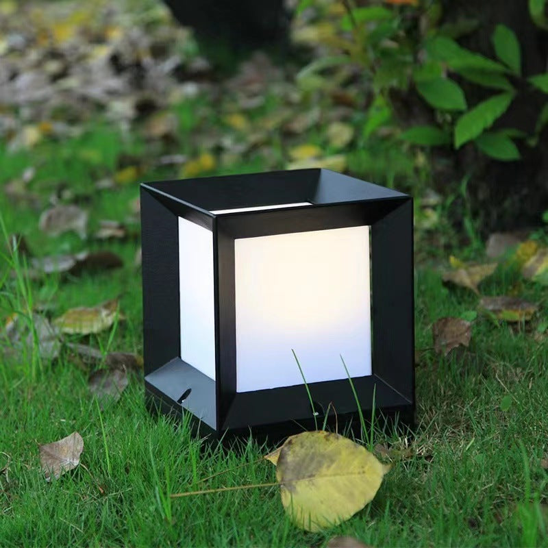 Solar-Powered Outdoor Garden Lantern Lights - Stainless Steel 1000mm