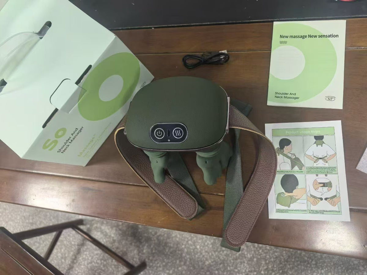 Electric Neck And Shoulder Muscle Massager Wireless Back Kneading