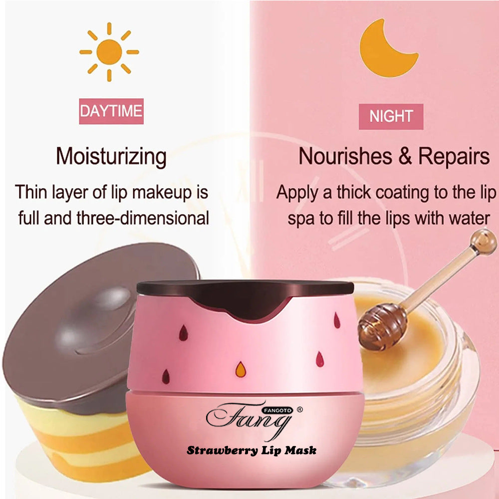 Moisturizing Lip Balm Set - Nourishing Strawberry Propolis Hydration