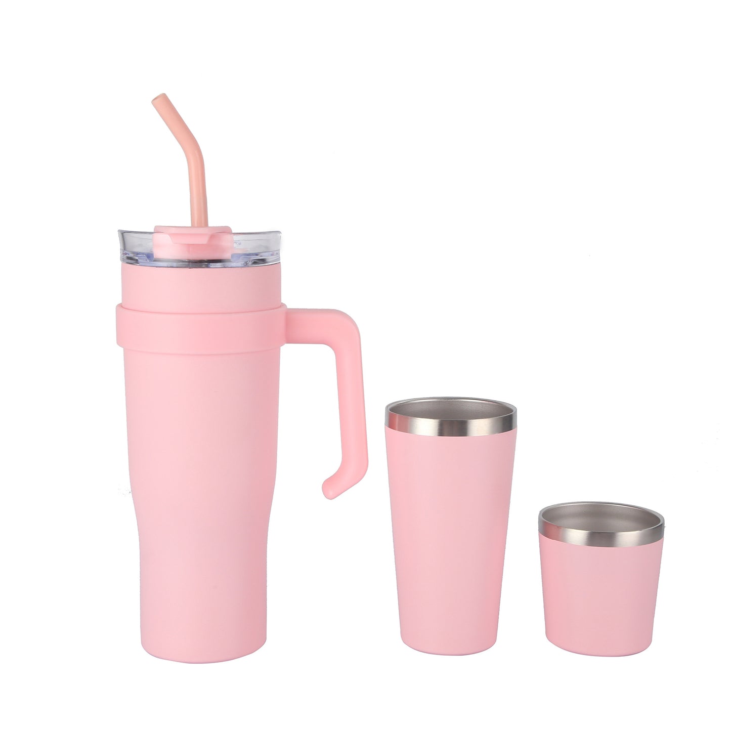 40Oz Insulated Car Cup Holder Travel Mug with Handle - Multiple Colors