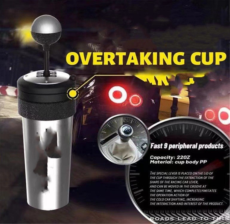 Black 601-700ml Rotating Cup with Suction Tube - Eco-Friendly Drinkware