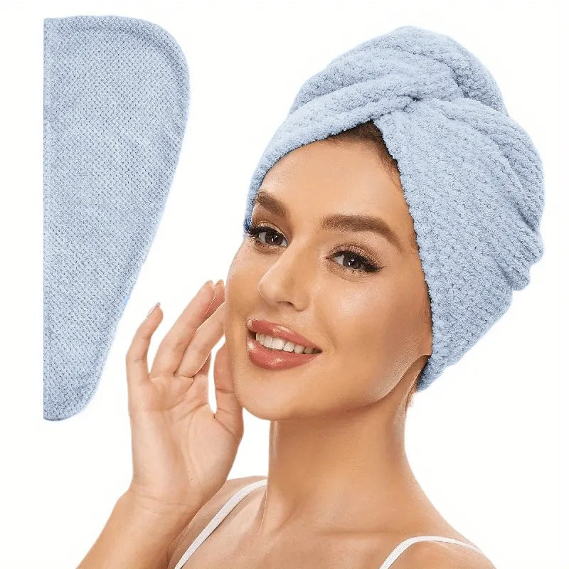 Coral Fleece Quick-Drying Hair Towel Cap Bath Hair Drying Wrap