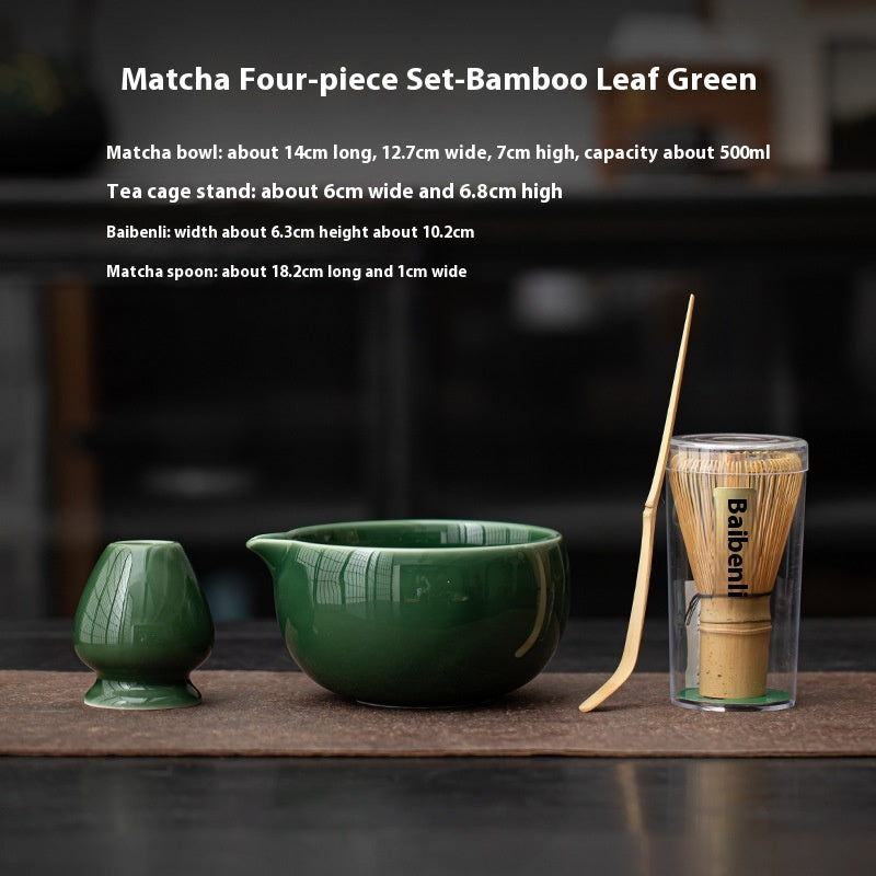 Japanese Tea Ceremony Set with Matcha Bowls & Whisks - Multiple Colors