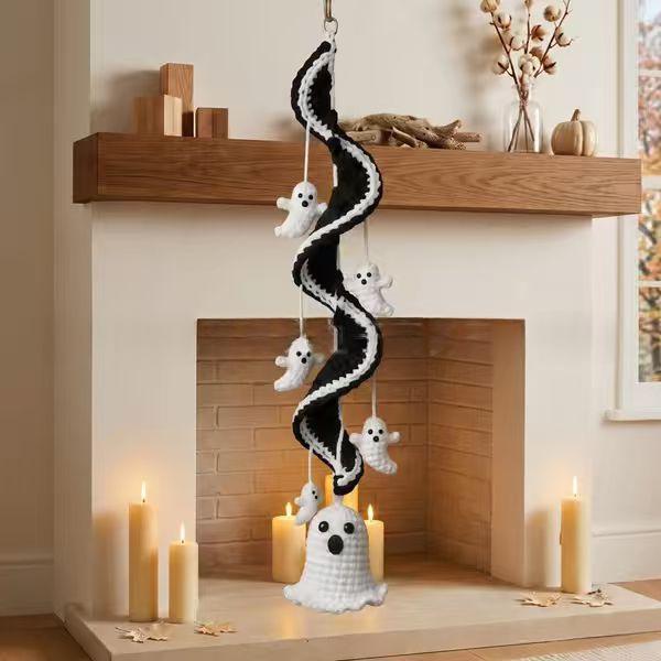 Halloween Crochet Decorative Item - Ghost, Pumpkin, Magic Spell & Midnight Styles