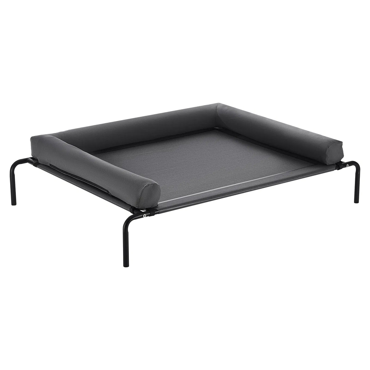 Large Elevated Dog Bed with Breathable Mesh and Washable Pillow - Indoor & Outdoor