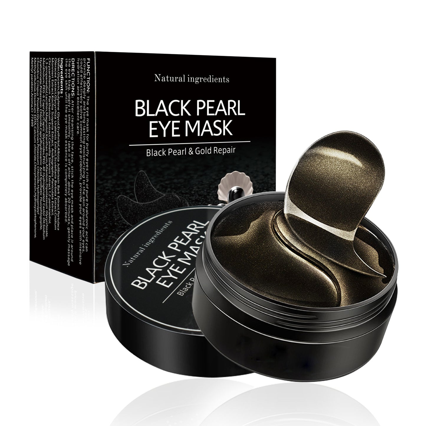 Moisturizing Eye Mask Set - Gold, Seaweed, Hyaluronic Acid & Black Pearl Variants