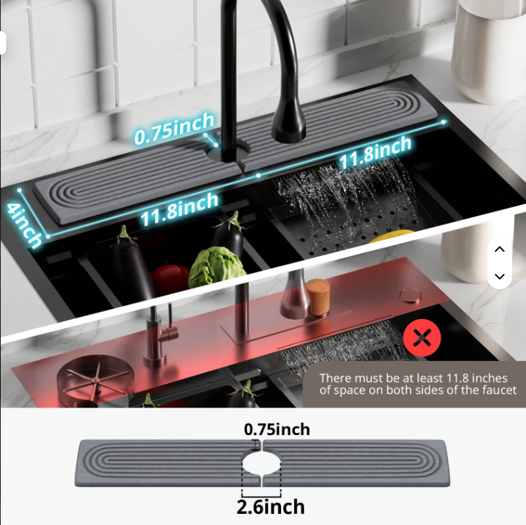 Diatomaceous Earth Sink Tray - Instant Dry Kitchen Organizer