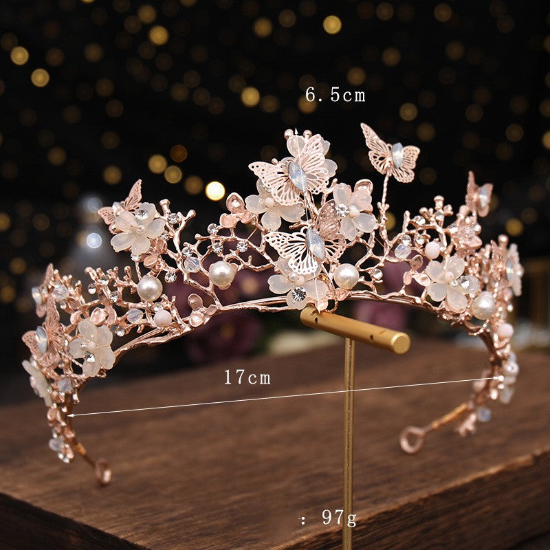 Handmade Crystal Crown Hair Band
