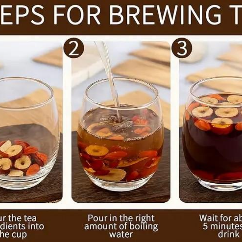 Eight Treasures Tea with Red Date & Goji Berry - Herbal Wellness Blend