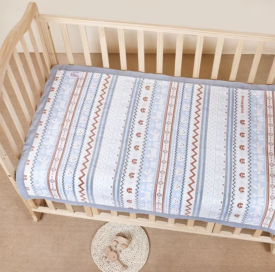 Six-Layer Cotton Gauze Cooling Mat for Babies and Moms - Soft Bedding