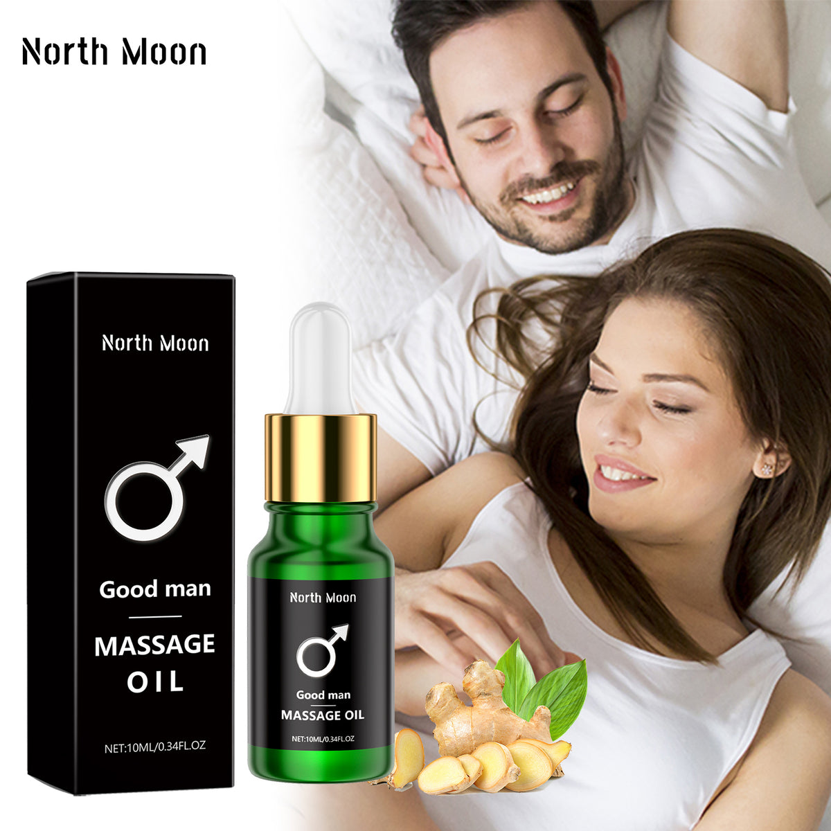 Men's Massage Oil 1010ml Box - Vitality, Muscle Relief & Relaxation