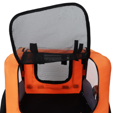 Heavy Duty Collapsible Pet Bike Trailer with All-Terrain Wheels & Universal Hitch