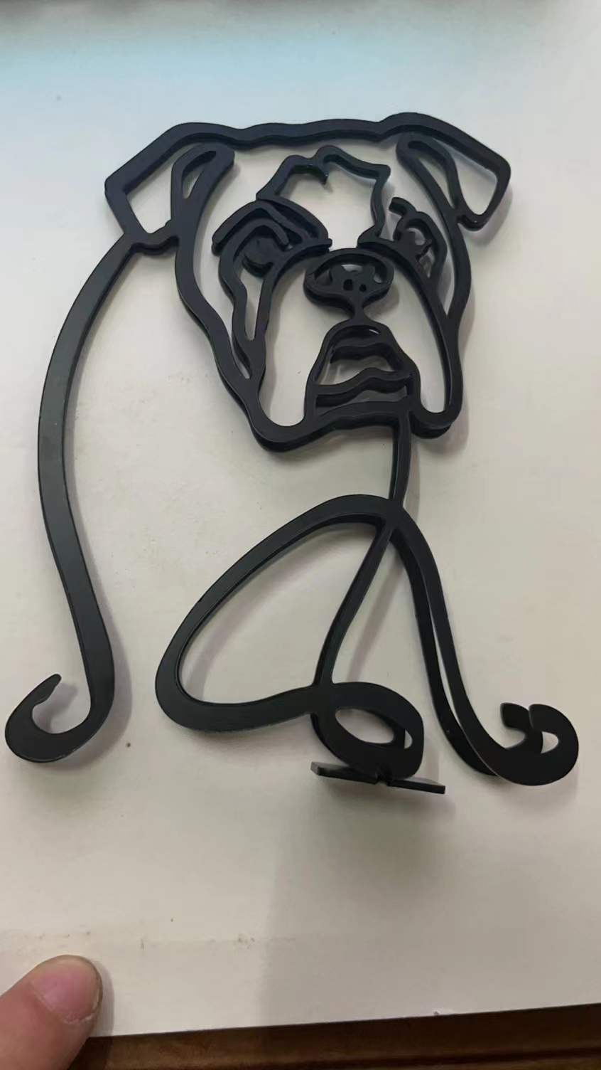 Metal Dog Art Sculpture Home Decor - Modern Dog Ornament Collection