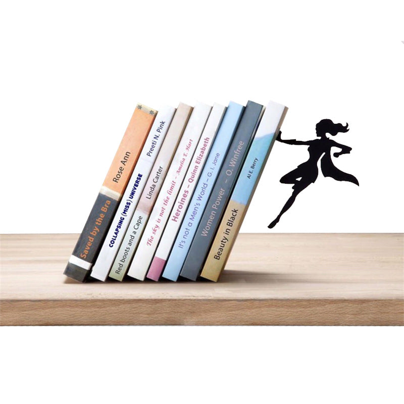 Metal Bookstand Bookend for Reading Desk Organizer Home Office Decor
