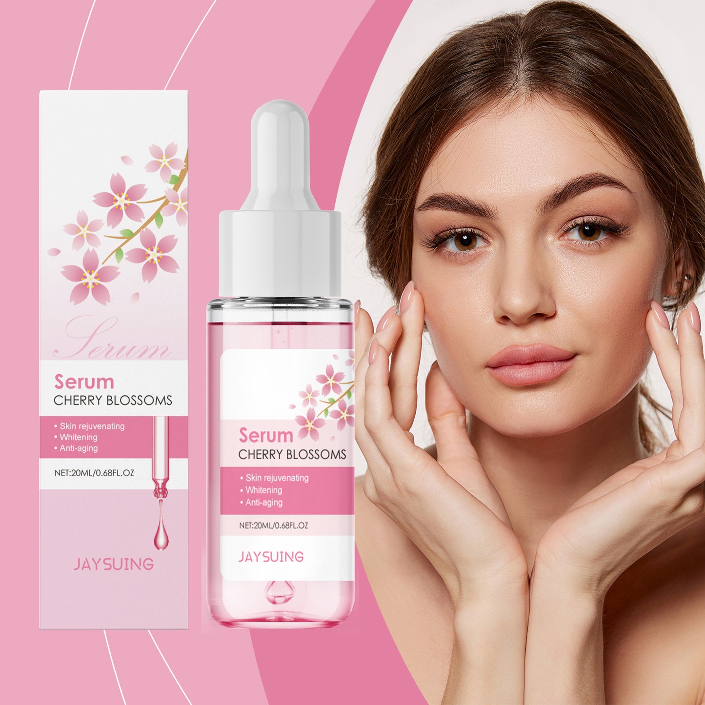 Cherry Blossom Hydrating Facial Serum - 20ml Moisturizing Skin Care Essence
