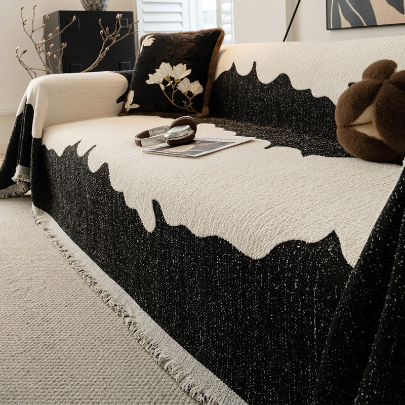Single Sided Fleece Sofa Cover - Modern Minimalist Protects & Decorates