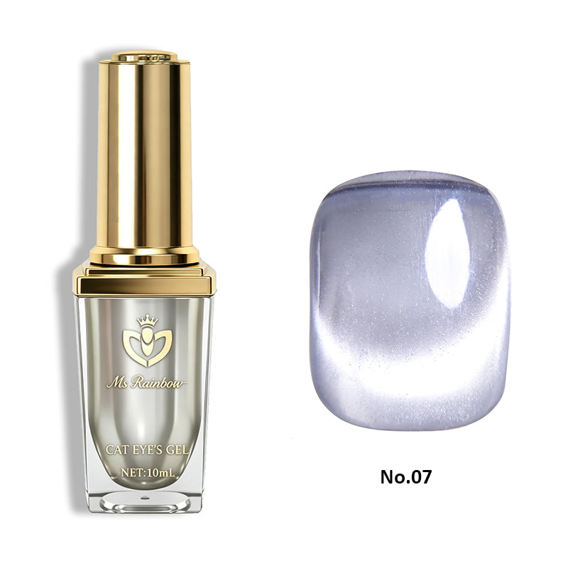 Rainbow Starry Cat Eye Gel Polish - 10ml Magnetic Shimmer Nail Gel