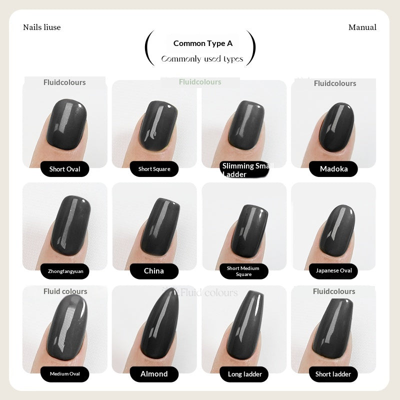 Handmade 3D Magic Mirror Cat-Eye Nail Tips Set for Nail Art