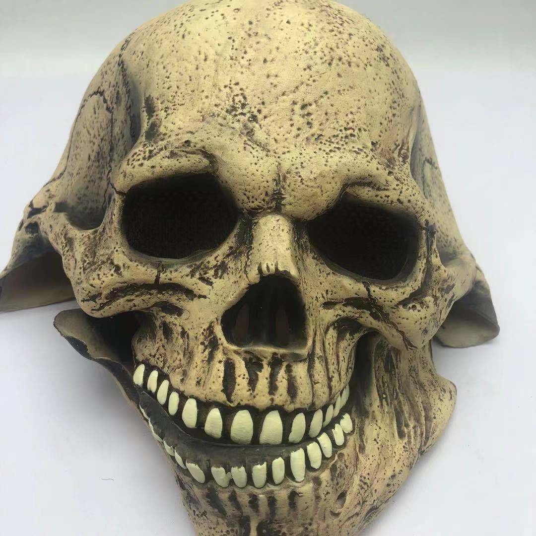 White Latex Horror Skull Mask