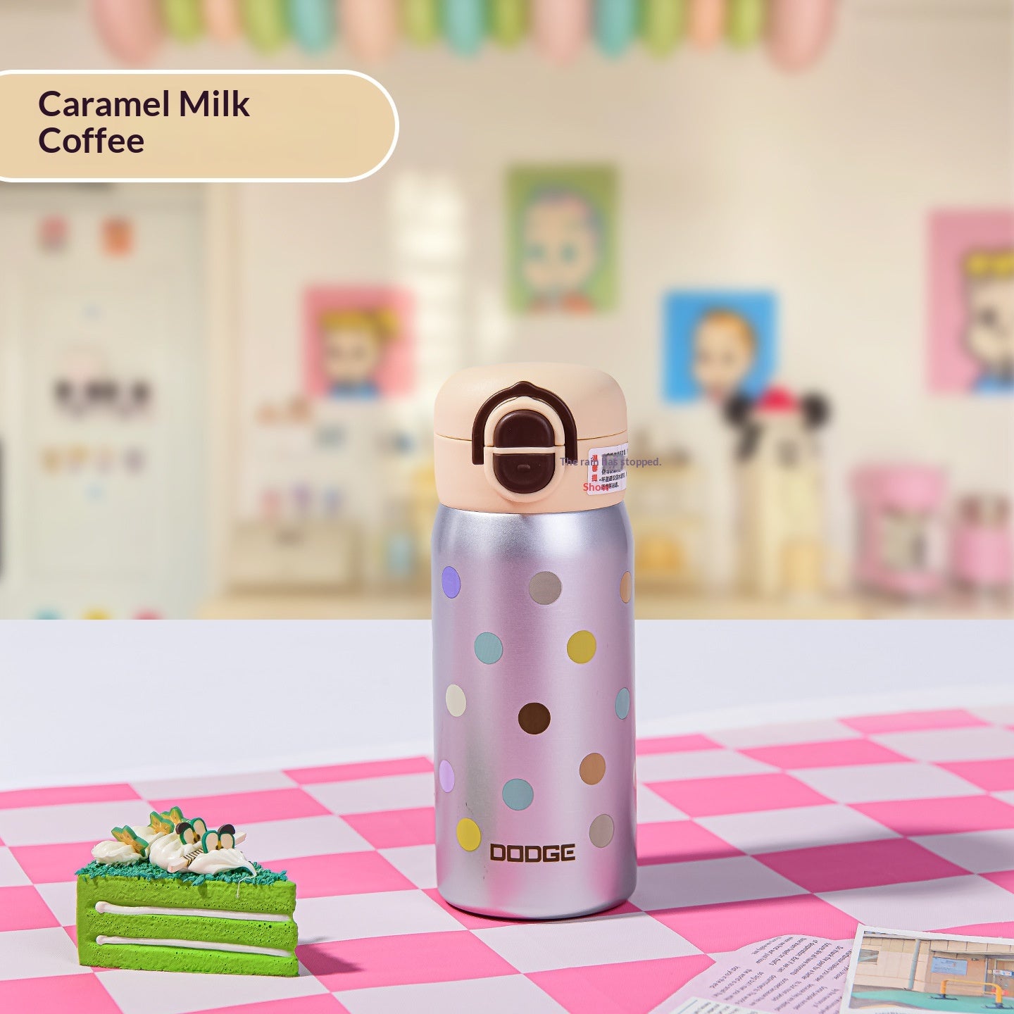 Portable Stainless Steel Flip-Lid Straw Cup for Outdoor Use