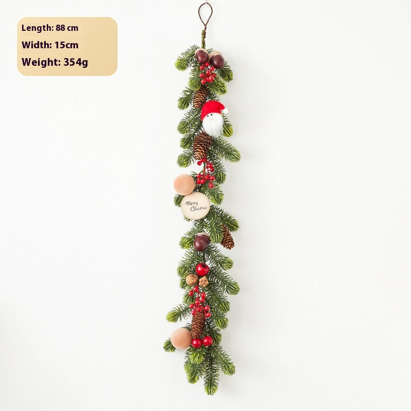Christmas Wreath Cane Decorations for Holiday Home Decor