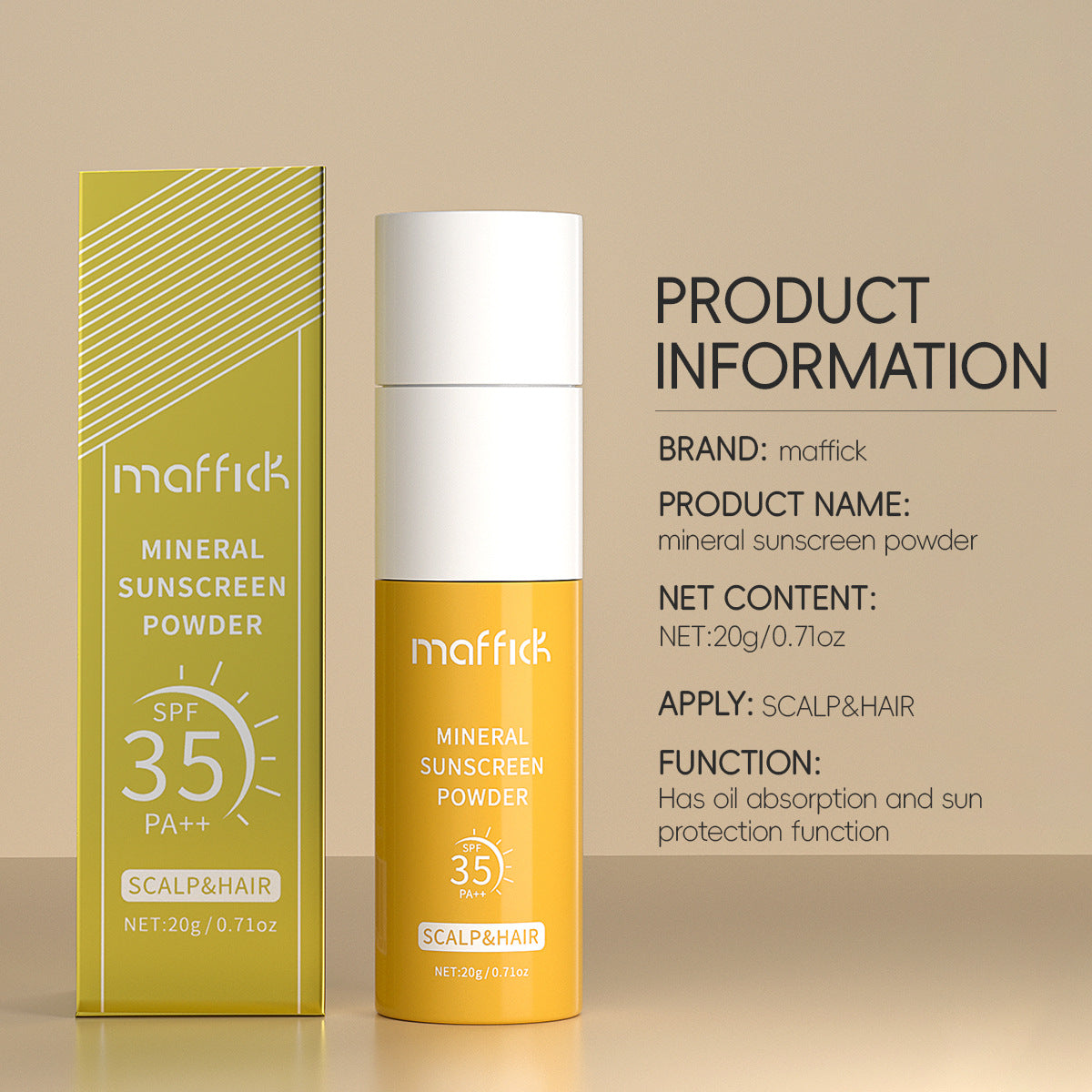 Sunscreen Dry Chemical Control Oil Spray Powder