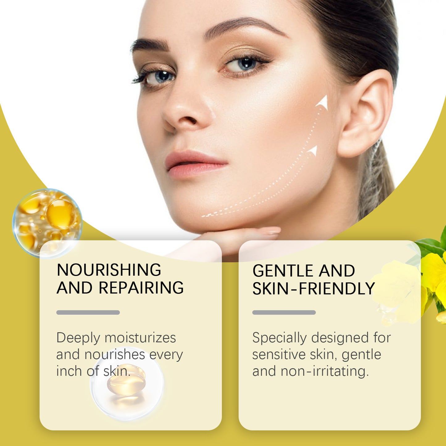 Evening Primrose Facial Essential Oil - Anti-Aging & Moisturizing Serum 30ml