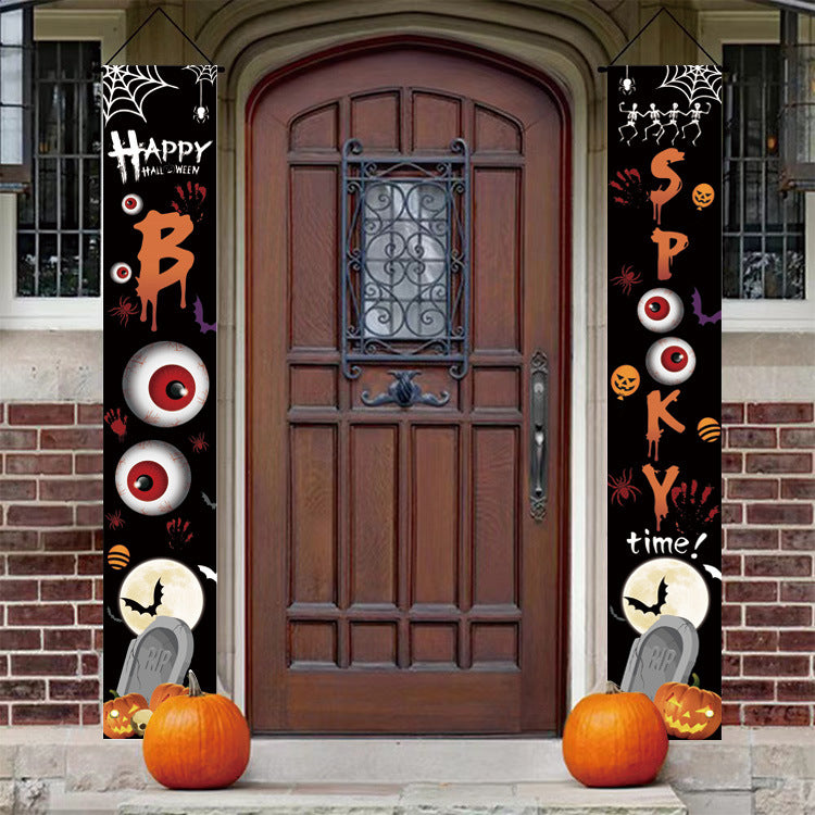 Halloween Curtain Hanging Banner Party Decoration - Festive Home Decor