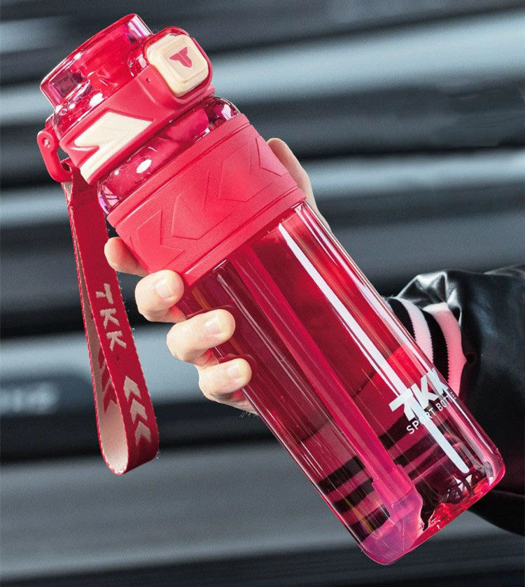 Large Capacity Sports Water Bottle with Straw - 600ml, 800ml, 1000ml
