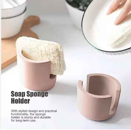 Diatom Mud Sponge Rack - Kitchen & Bathroom Sink Caddy