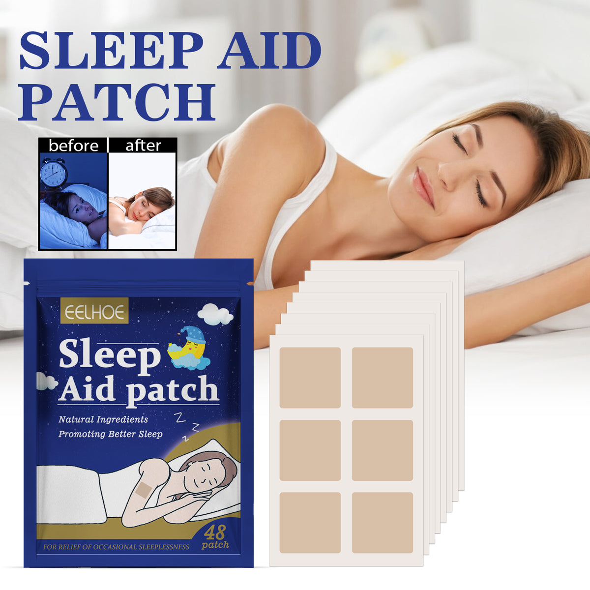 Sleep Patch - Lavender & Lemon Extract, 48 Pieces