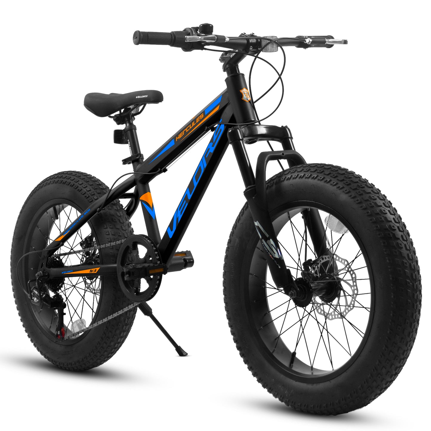 20 Inch Fat Tire Mountain Bike - 7 Speed, Dual Disc Brakes
