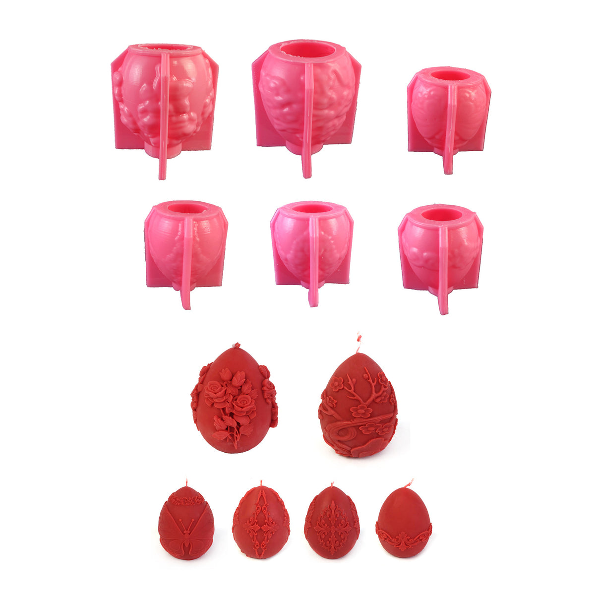 Egg Silicone Mold for Baking, Chocolate, Candle Making & Crafts - Irregular Shapes