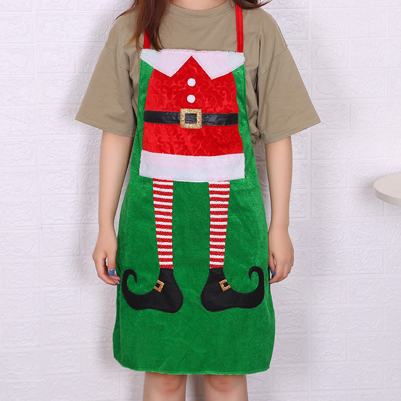Christmas Kitchen Apron Miniature Ornament Holiday Apron for Cooking & Baking