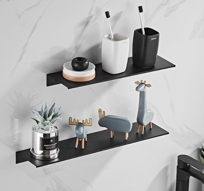 Nordic Wall Mounted Shower Storage Rack Non-Perforated Bathroom Organizer