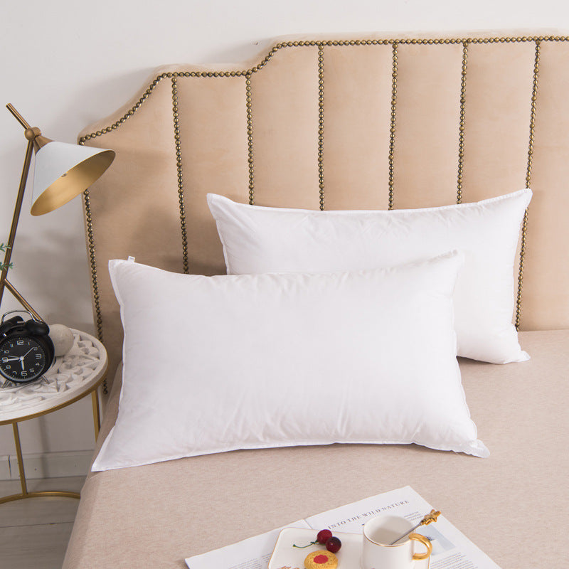 Hotel-Style Fiber Pillow Insert - High-Resilience Cotton Bedding Pillow
