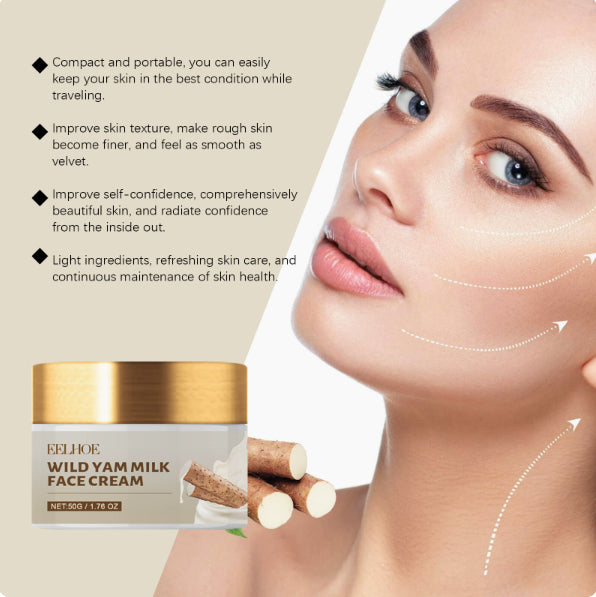 Wild Yam Moisturizer Hydrating Facial Cream for Skin Care
