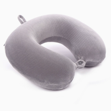 Polka Dot Travel Neck Pillow with Micro Beads U Shape Support Lightweight